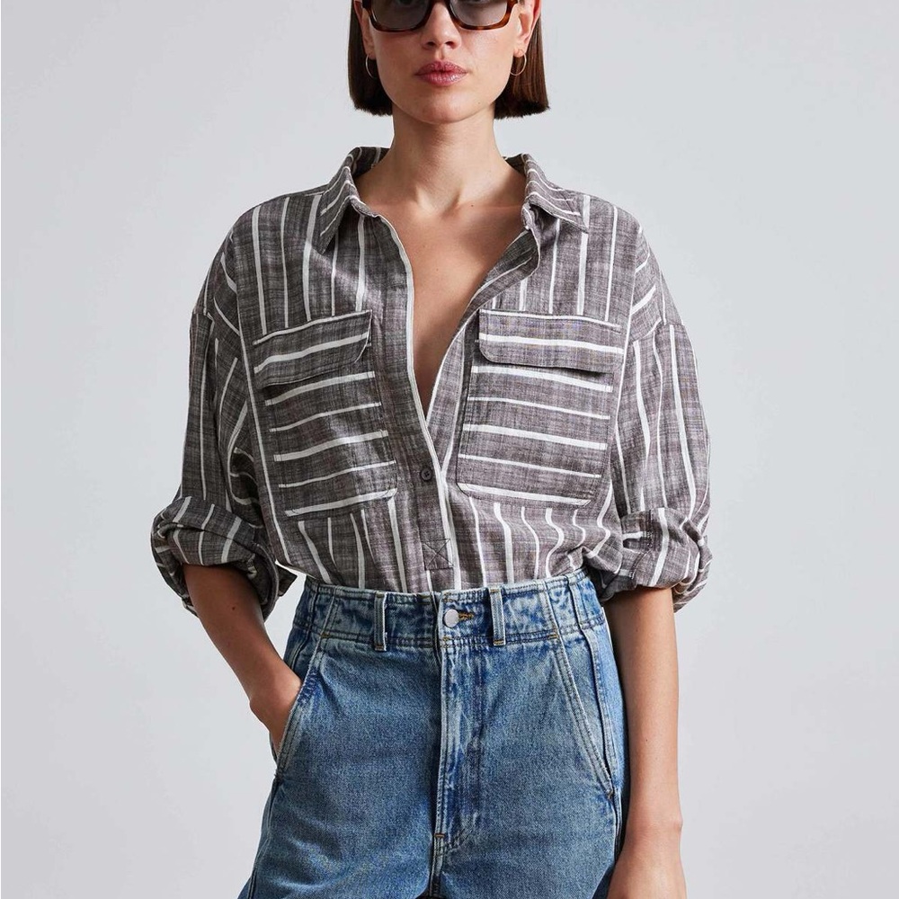 Apiece Apart Kava Striped Popover XS